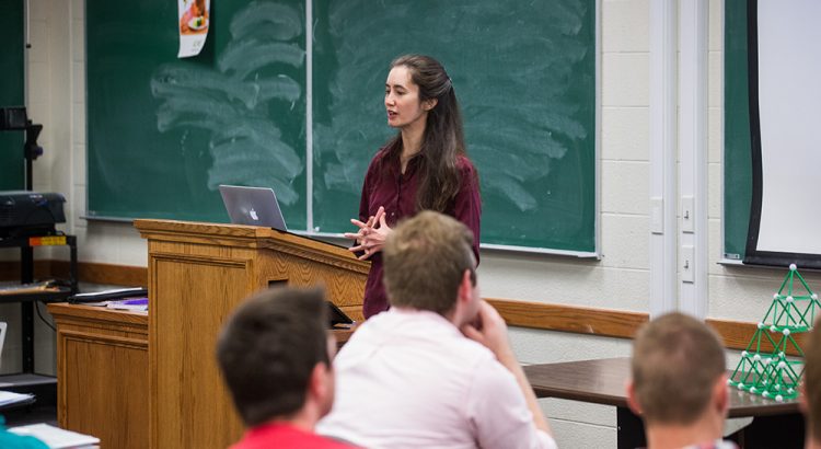 university professor teaching